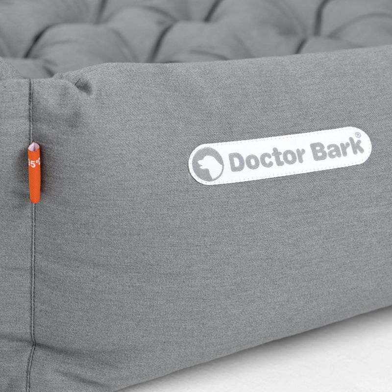Doctor-Bark-hondenbed-met-orthopaedisch-kussen-wasbar-lichtgrijs-xxl-02 Doctor Bark Hondenbed Basic Grijs Melange