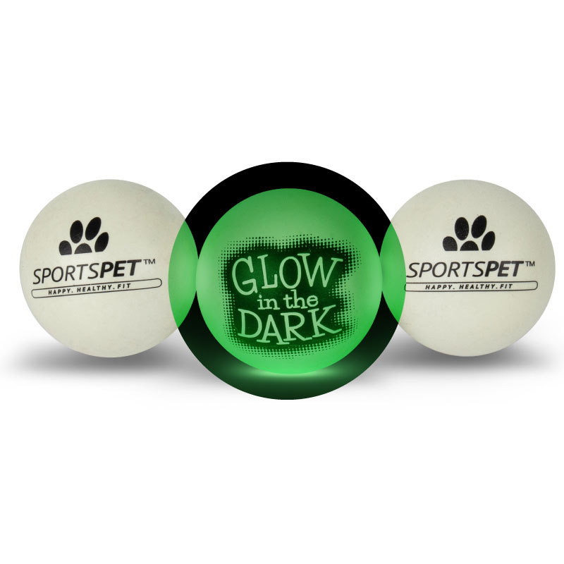 SPORTSPET Hight Bounce Ballen Glow in de Dark Kassadisplay
