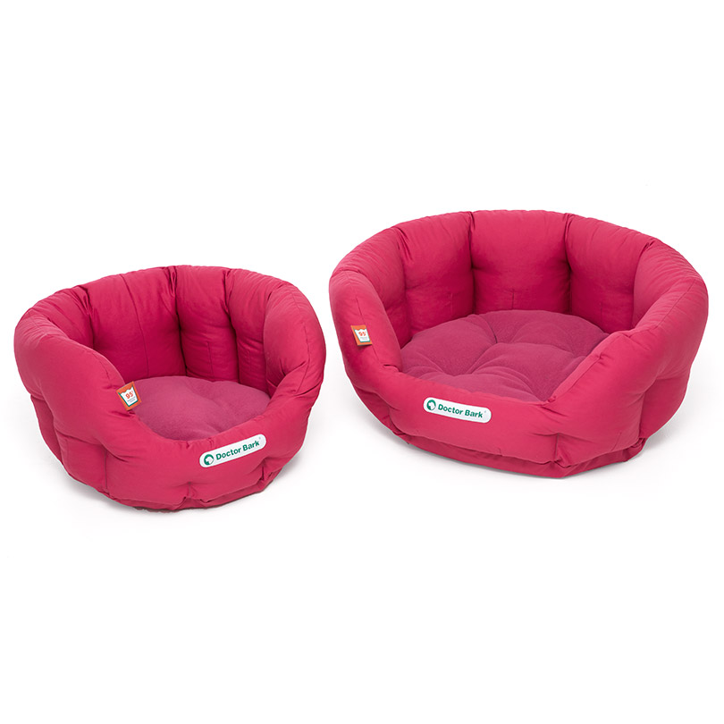 Doctor-Bark-hondenmand-nest-stapel Doctor Bark hondenbed NEST Pink