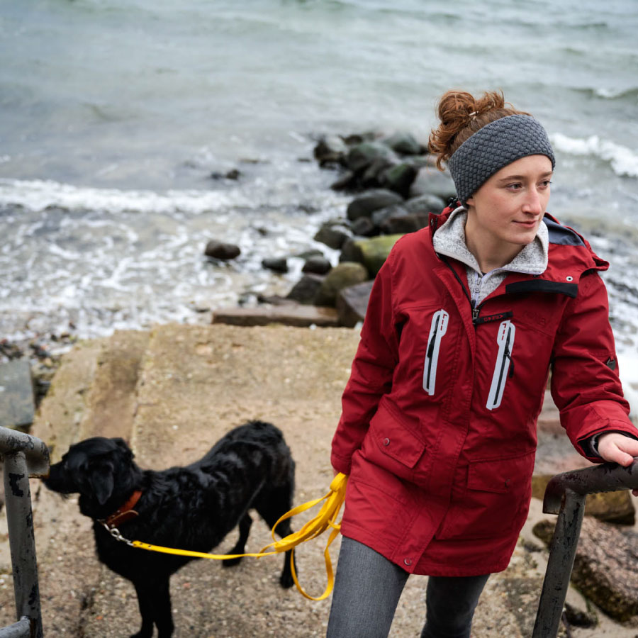 OWNEY Arnauti Dames Outdoor Regenjas Dark Red S