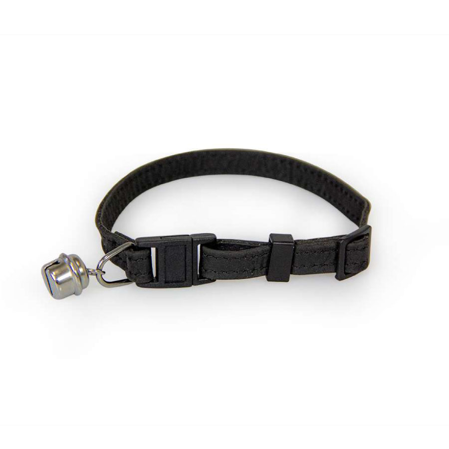 Das Lederband Kattenhalsband met Clicksluiting