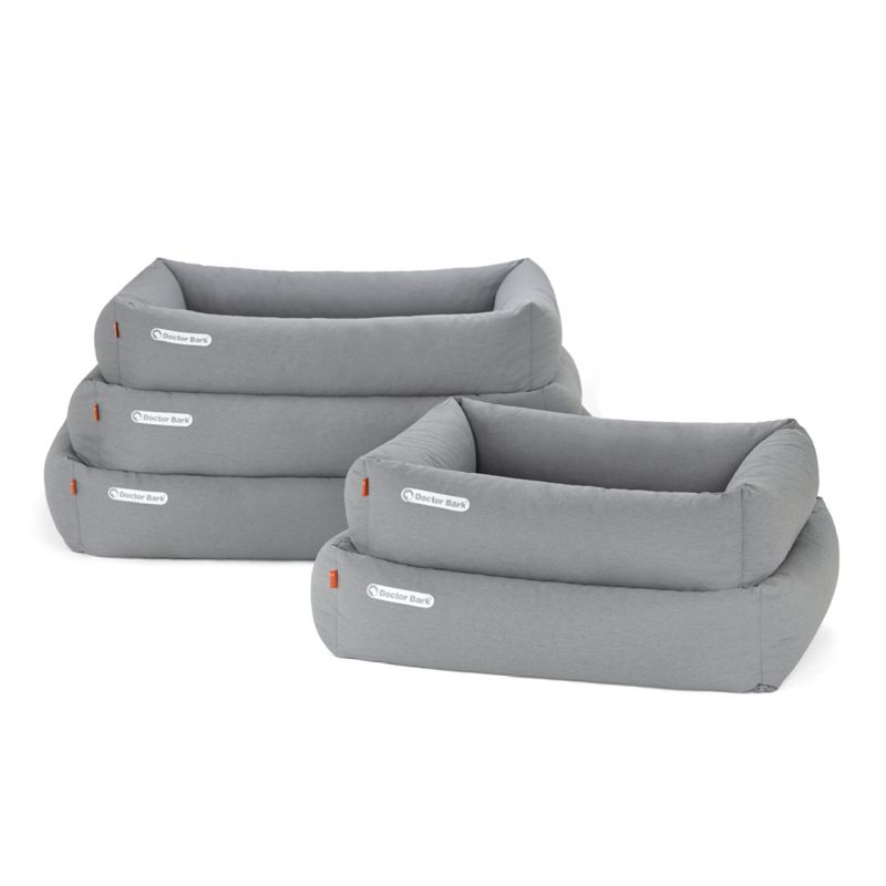 Doctor-Bark-hondenbed-met-orthopaedisch-kussen-wasbar-lichtgrijs-xxl-01 Doctor Bark Hondenbed Basic Grijs Melange