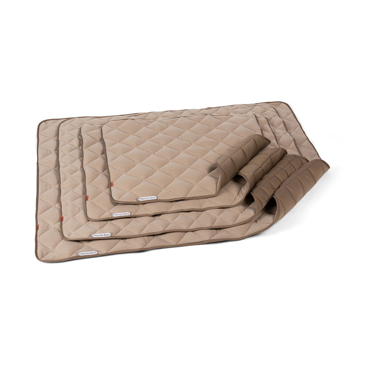 Doctor Bark fleece dubbelzijdige deken Goudbruin