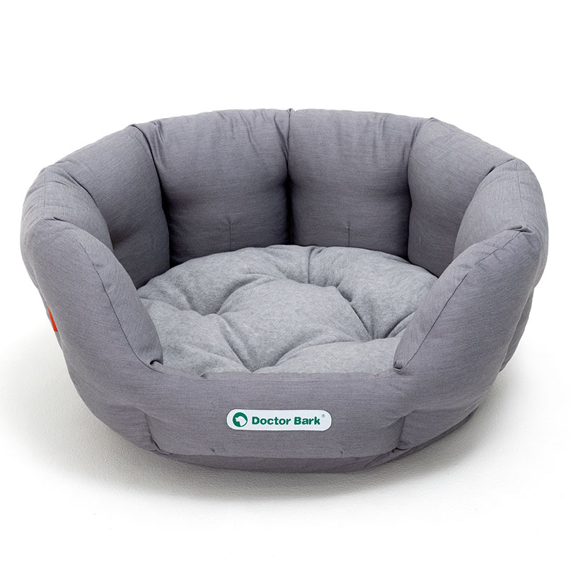 Doctor-Bark-hondenmand-nest-Grijs-Melange-M-1 Doctor Bark hondenbed NEST Grijs Melange