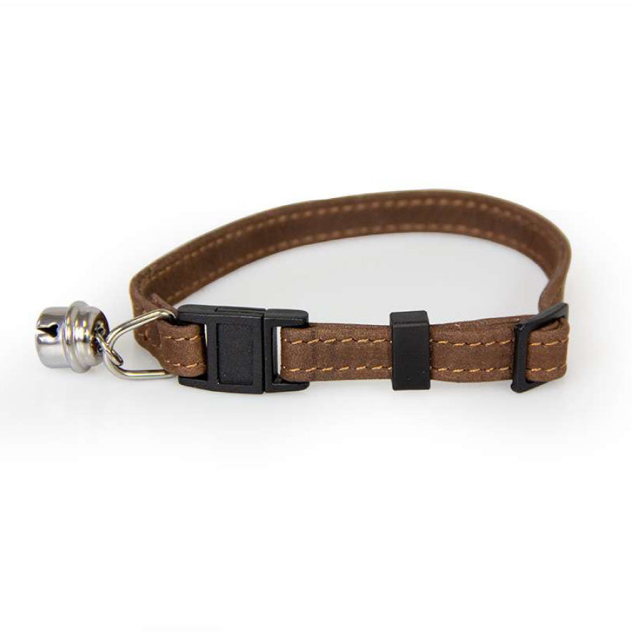 Das Lederband Kattenhalsband met Clicksluiting