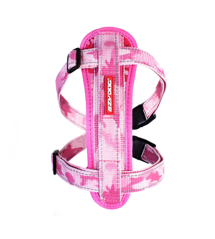 EzyDog Chest Plate Tuig Pink Camo 