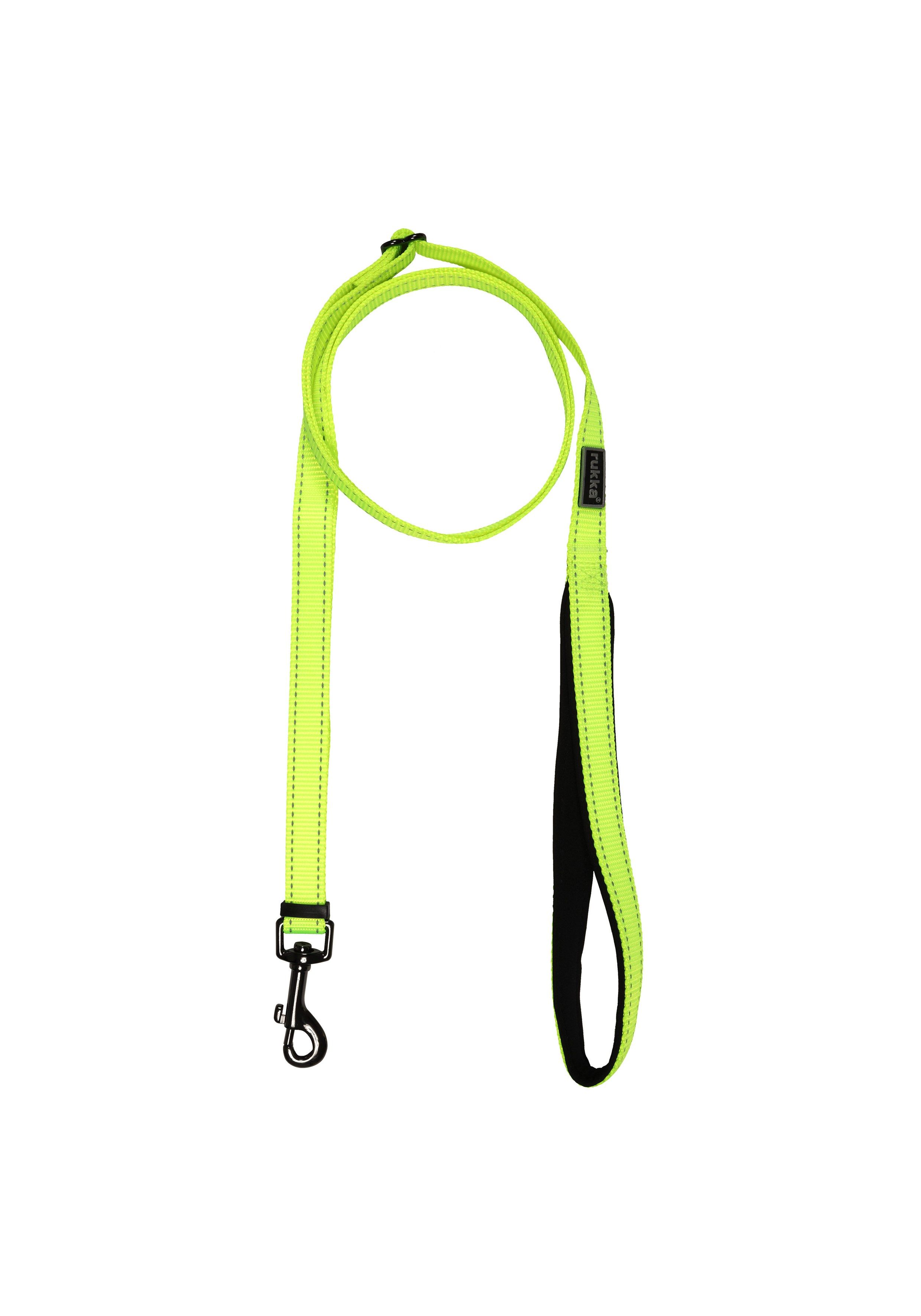 Rukka Pets Bliss neon hondenriem, neon geel