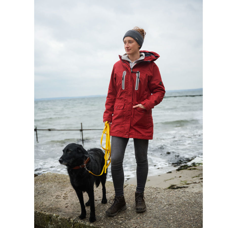 OWNEY Arnauti Dames Outdoor Regenjas Dark Red S