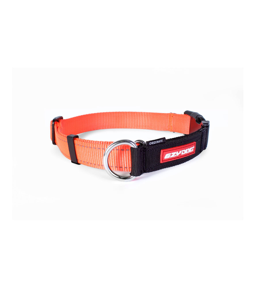 EzyDog Checkmate Martingale halsband Oranje