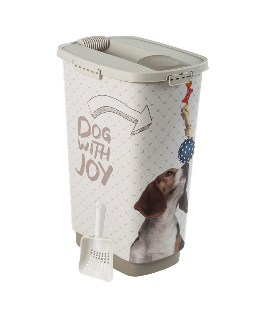 Rotho MyPet Set Cody voercontainer 25 l Zwart / Wit