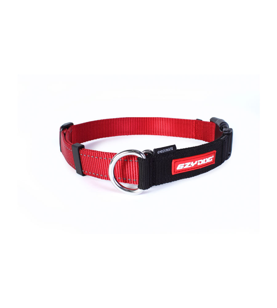 EzyDog Checkmate Martingale halsband Rood