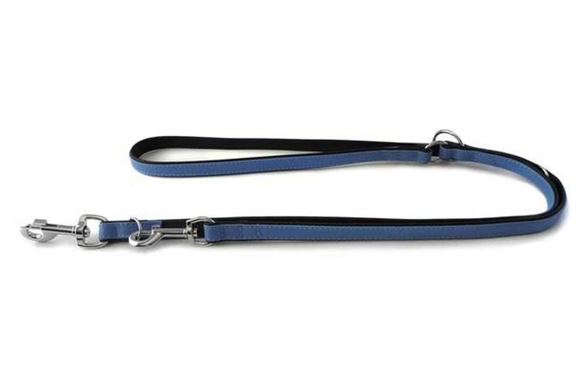 Das Lederband verstelbare looplijn Firenze, Azure / Oxford Blue