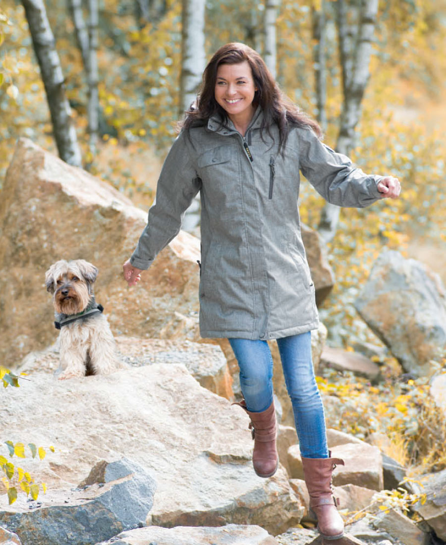 Owney Dames Winterparka Arctic Grijs