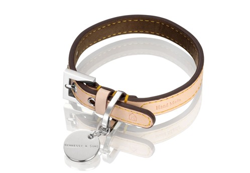 Hennessy &amp; Sons Natural LV halsband Chocolate