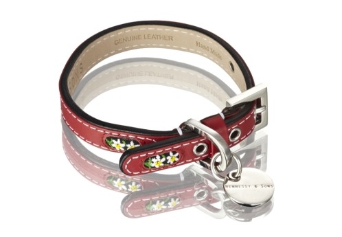 Hennessy &amp; Sons Edelweiss halsband rood
