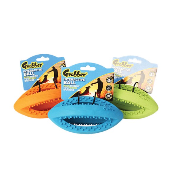 Happy Pet &quot;Grubber&quot; Interactive Rugby small