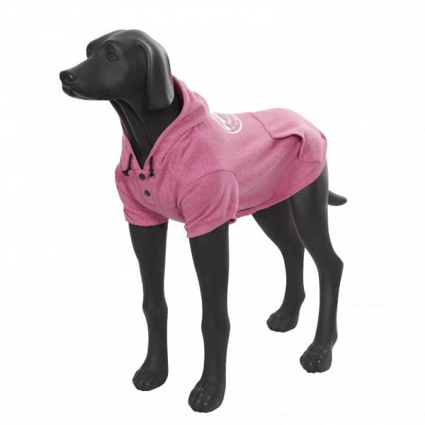 Rukka Pets Hoody College honden sweatshirt, roze