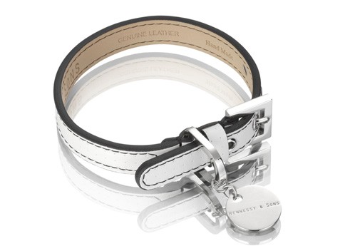 Hennessy &amp; Sons Polo halsband wit/ zwart